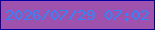 文字の大きさ：3、枠の色：0000a3、背景の色：9f52ad、文字の色：3085fb 無料ブログパーツのブログ時計