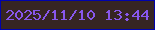 文字の大きさ：5、枠の色：0002ad、背景の色：362524、文字の色：8857ed 無料ブログパーツのブログ時計