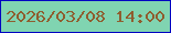 文字の大きさ：4、枠の色：0004c2、背景の色：80d4b1、文字の色：8f5d2f 無料ブログパーツのブログ時計