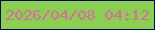 文字の大きさ：2、枠の色：000753、背景の色：8ace52、文字の色：d76ea0 無料ブログパーツのブログ時計