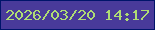 文字の大きさ：2、枠の色：00146a、背景の色：493a9a、文字の色：afdc74 無料ブログパーツのブログ時計