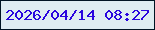 文字の大きさ：1、枠の色：001523、背景の色：deedf1、文字の色：2906de 無料ブログパーツのブログ時計