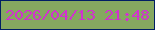 文字の大きさ：4、枠の色：001e64、背景の色：85a860、文字の色：d132ce 無料ブログパーツのブログ時計