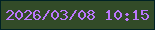 文字の大きさ：2、枠の色：002224、背景の色：324b28、文字の色：bb77fd 無料ブログパーツのブログ時計