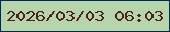 文字の大きさ：4、枠の色：002954、背景の色：b6d5aa、文字の色：4c2022 無料ブログパーツのブログ時計