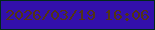 文字の大きさ：3、枠の色：002a18、背景の色：3310ab、文字の色：533413 無料ブログパーツのブログ時計