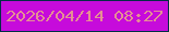 文字の大きさ：2、枠の色：002d45、背景の色：c60bdb、文字の色：e58f93 無料ブログパーツのブログ時計