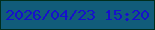 文字の大きさ：1、枠の色：002e1d、背景の色：115c7a、文字の色：1610cc 無料ブログパーツのブログ時計
