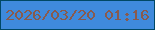 文字の大きさ：5、枠の色：004865、背景の色：3f8adc、文字の色：895a4d 無料ブログパーツのブログ時計