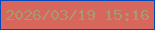 文字の大きさ：2、枠の色：0048bc、背景の色：d7665d、文字の色：a89973 無料ブログパーツのブログ時計