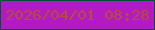 文字の大きさ：5、枠の色：005235、背景の色：b31ac2、文字の色：b34e3e 無料ブログパーツのブログ時計