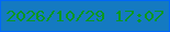 文字の大きさ：3、枠の色：0067f8、背景の色：147ac1、文字の色：0b981f 無料ブログパーツのブログ時計