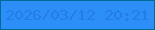文字の大きさ：5、枠の色：006b94、背景の色：2b8ff7、文字の色：247de7 無料ブログパーツのブログ時計