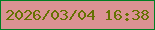 文字の大きさ：4、枠の色：007f23、背景の色：db9293、文字の色：667102 無料ブログパーツのブログ時計