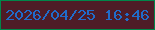 文字の大きさ：3、枠の色：00864a、背景の色：4e1c27、文字の色：206cca 無料ブログパーツのブログ時計