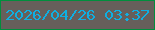 文字の大きさ：4、枠の色：008e3d、背景の色：665f5b、文字の色：0fafe2 無料ブログパーツのブログ時計