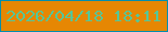 文字の大きさ：2、枠の色：008ead、背景の色：e68703、文字の色：57c696 無料ブログパーツのブログ時計