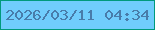 文字の大きさ：3、枠の色：009a7c、背景の色：70cdfc、文字の色：487caa 無料ブログパーツのブログ時計