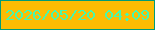 文字の大きさ：1、枠の色：009b78、背景の色：fcbc03、文字の色：46f7ad 無料ブログパーツのブログ時計