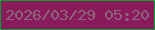 文字の大きさ：3、枠の色：009f35、背景の色：8a1b5a、文字の色：8e667b 無料ブログパーツのブログ時計