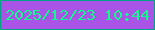 文字の大きさ：1、枠の色：00a386、背景の色：aa53e7、文字の色：12f98d 無料ブログパーツのブログ時計