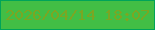 文字の大きさ：1、枠の色：00a459、背景の色：42be45、文字の色：7ba623 無料ブログパーツのブログ時計