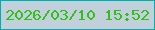 文字の大きさ：1、枠の色：00aeab、背景の色：c2d0dc、文字の色：30c019 無料ブログパーツのブログ時計
