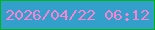 文字の大きさ：3、枠の色：00b518、背景の色：32a0cb、文字の色：f783d2 無料ブログパーツのブログ時計