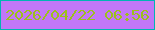 文字の大きさ：5、枠の色：00b5b3、背景の色：c177f7、文字の色：9cc01c 無料ブログパーツのブログ時計