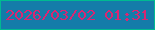 文字の大きさ：3、枠の色：00ba91、背景の色：147ca9、文字の色：d92672 無料ブログパーツのブログ時計