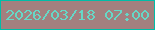 文字の大きさ：1、枠の色：00bda8、背景の色：a3807f、文字の色：66d8c7 無料ブログパーツのブログ時計