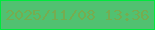 文字の大きさ：3、枠の色：00e93d、背景の色：51c171、文字の色：76ac50 無料ブログパーツのブログ時計