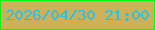 文字の大きさ：3、枠の色：00fb06、背景の色：d0b056、文字の色：1fc3ee 無料ブログパーツのブログ時計