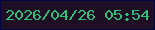 文字の大きさ：2、枠の色：010546、背景の色：1e0f24、文字の色：30bf7b 無料ブログパーツのブログ時計