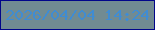 文字の大きさ：5、枠の色：01058a、背景の色：718b92、文字の色：408cd2 無料ブログパーツのブログ時計