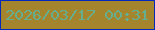 文字の大きさ：1、枠の色：012abd、背景の色：a4842d、文字の色：65af90 無料ブログパーツのブログ時計