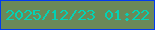 文字の大きさ：5、枠の色：013bf0、背景の色：6a8959、文字の色：02d3b6 無料ブログパーツのブログ時計