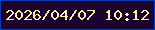 文字の大きさ：4、枠の色：013dbe、背景の色：1c032d、文字の色：f4f2ae 無料ブログパーツのブログ時計