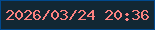文字の大きさ：2、枠の色：01498d、背景の色：122733、文字の色：fc8280 無料ブログパーツのブログ時計