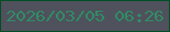 文字の大きさ：1、枠の色：014f25、背景の色：4f515c、文字の色：308c65 無料ブログパーツのブログ時計
