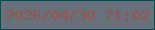 文字の大きさ：3、枠の色：015051、背景の色：68707b、文字の色：9d524b 無料ブログパーツのブログ時計