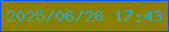 文字の大きさ：2、枠の色：0156fa、背景の色：878000、文字の色：34a9bc 無料ブログパーツのブログ時計