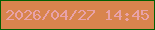 文字の大きさ：1、枠の色：015f02、背景の色：d8844e、文字の色：e8a2a9 無料ブログパーツのブログ時計