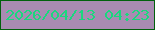 文字の大きさ：4、枠の色：01610d、背景の色：a98bb2、文字の色：1bd77e 無料ブログパーツのブログ時計
