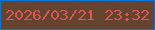 文字の大きさ：2、枠の色：0176dd、背景の色：644431、文字の色：d95850 無料ブログパーツのブログ時計
