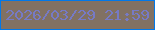 文字の大きさ：3、枠の色：0178e9、背景の色：817163、文字の色：767ac5 無料ブログパーツのブログ時計