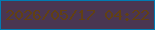 文字の大きさ：5、枠の色：017bb2、背景の色：4a3651、文字の色：614013 無料ブログパーツのブログ時計