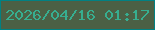 文字の大きさ：3、枠の色：018183、背景の色：4b6045、文字の色：37ae90 無料ブログパーツのブログ時計