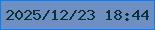 文字の大きさ：3、枠の色：0181fc、背景の色：6f8ec1、文字の色：0a3434 無料ブログパーツのブログ時計