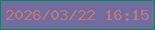 文字の大きさ：2、枠の色：018a5e、背景の色：716d9f、文字の色：be7680 無料ブログパーツのブログ時計